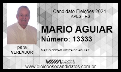 Candidato MARIO AGUIAR 2024 - TAPES - Eleições