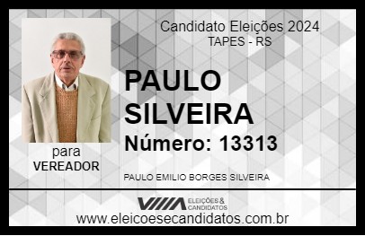 Candidato PAULO SILVEIRA 2024 - TAPES - Eleições