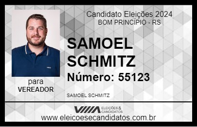 Candidato SAMOEL SCHMITZ 2024 - BOM PRINCÍPIO - Eleições