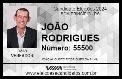 Candidato JOÃO RODRIGUES 2024 - BOM PRINCÍPIO - Eleições