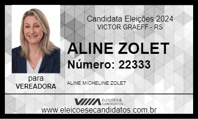 Candidato ALINE ZOLET 2024 - VICTOR GRAEFF - Eleições