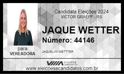 Candidato JAQUE WETTER 2024 - VICTOR GRAEFF - Eleições