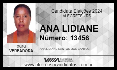 Candidato ANA LIDIANE 2024 - ALEGRETE - Eleições