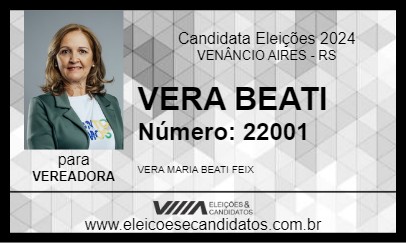 Candidato VERA BEATI 2024 - VENÂNCIO AIRES - Eleições