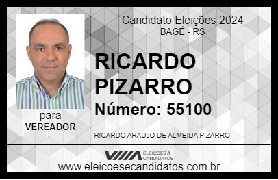 Candidato RICARDO PIZARRO 2024 - BAGÉ - Eleições