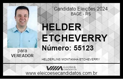 Candidato HELDER ETCHEVERRY 2024 - BAGÉ - Eleições