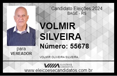 Candidato VOLMIR SILVEIRA 2024 - BAGÉ - Eleições