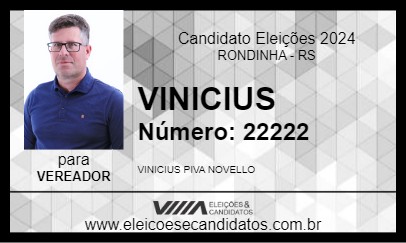 Candidato VINICIUS 2024 - RONDINHA - Eleições