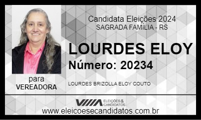 Candidato LOURDES ELOY 2024 - SAGRADA FAMÍLIA - Eleições