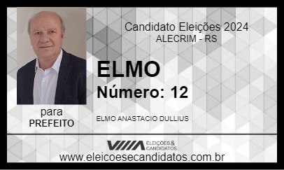 Candidato ELMO  2024 - ALECRIM - Eleições