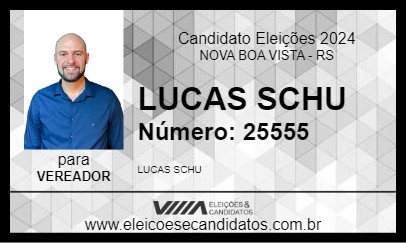 Candidato LUCAS SCHU 2024 - NOVA BOA VISTA - Eleições