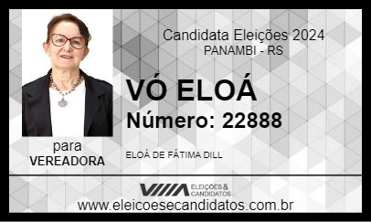 Candidato VÓ ELOÁ 2024 - PANAMBI - Eleições