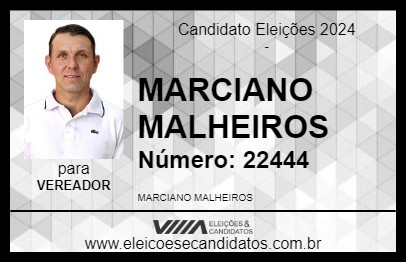 Candidato MARCIANO MALHEIROS 2024 - PANAMBI - Eleições