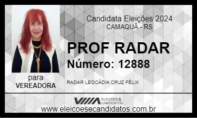 Candidato PROF RADAR 2024 - CAMAQUÃ - Eleições