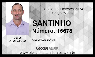 Candidato SANTINHO 2024 - CAIÇARA - Eleições