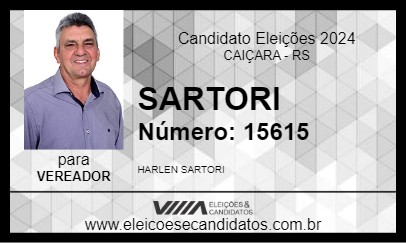 Candidato SARTORI 2024 - CAIÇARA - Eleições