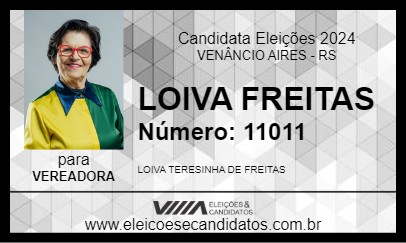 Candidato LOIVA FREITAS 2024 - VENÂNCIO AIRES - Eleições