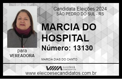 Candidato MARCIA DO HOSPITAL 2024 - SÃO PEDRO DO SUL - Eleições