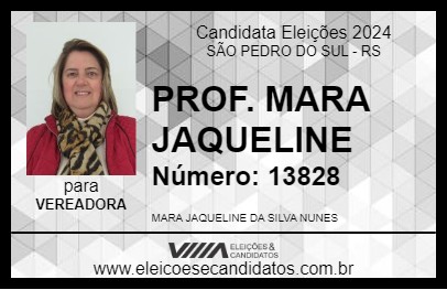 Candidato PROF. MARA JAQUELINE  2024 - SÃO PEDRO DO SUL - Eleições