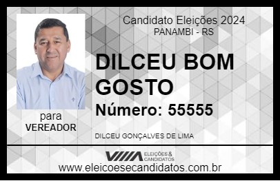 Candidato DILCEU BOM GOSTO 2024 - PANAMBI - Eleições