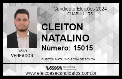 Candidato CLEITON NATALINO 2024 - GUABIJU - Eleições