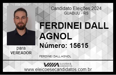 Candidato FERDINEI DALL AGNOL 2024 - GUABIJU - Eleições