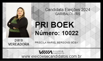 Candidato PRI BOEK 2024 - GARIBALDI - Eleições