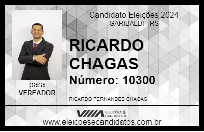 Candidato RICARDO CHAGAS 2024 - GARIBALDI - Eleições