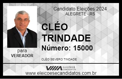 Candidato CLÉO TRINDADE 2024 - ALEGRETE - Eleições