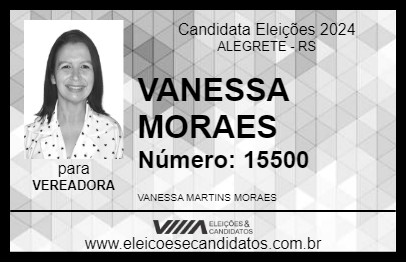 Candidato VANESSA MORAES 2024 - ALEGRETE - Eleições