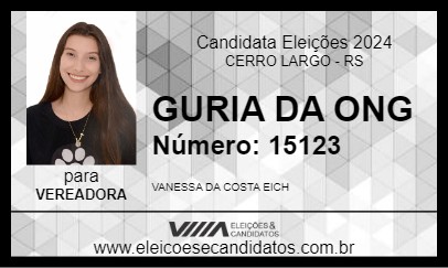 Candidato GURIA DA ONG 2024 - CERRO LARGO - Eleições