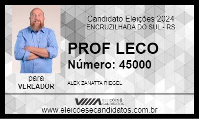 Candidato PROF LECO 2024 - ENCRUZILHADA DO SUL - Eleições