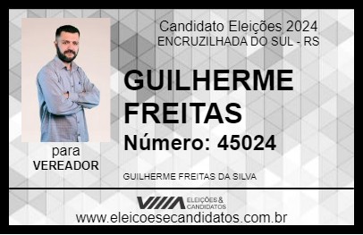 Candidato GUILHERME FREITAS 2024 - ENCRUZILHADA DO SUL - Eleições