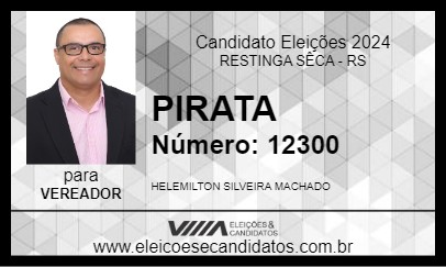 Candidato PIRATA 2024 - RESTINGA SÊCA - Eleições