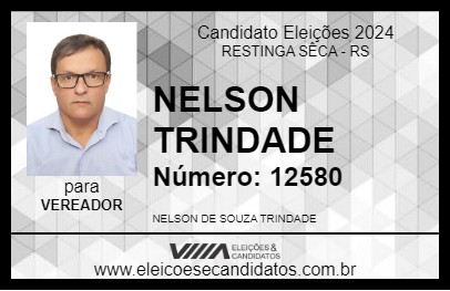 Candidato NELSON TRINDADE 2024 - RESTINGA SÊCA - Eleições