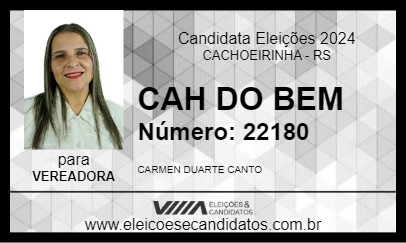 Candidato CAH DO BEM 2024 - CACHOEIRINHA - Eleições