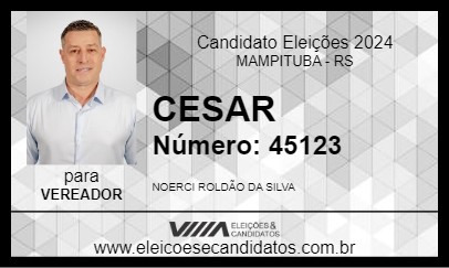 Candidato CESAR 2024 - MAMPITUBA - Eleições