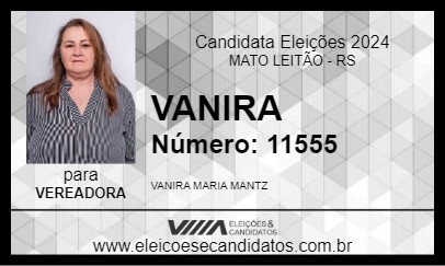 Candidato VANIRA 2024 - MATO LEITÃO - Eleições