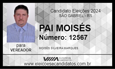 Candidato PAI MOISÉS 2024 - SÃO GABRIEL - Eleições