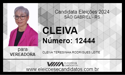 Candidato CLEIVA 2024 - SÃO GABRIEL - Eleições