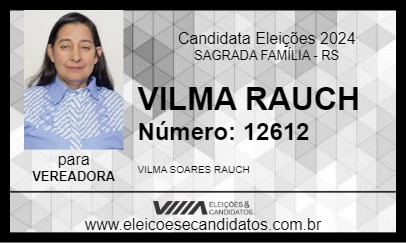 Candidato VILMA RAUCH 2024 - SAGRADA FAMÍLIA - Eleições