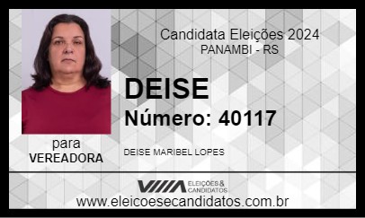 Candidato DEISE 2024 - PANAMBI - Eleições