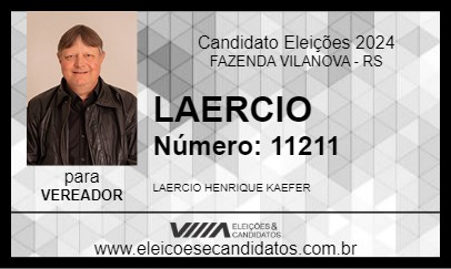 Candidato LAERCIO 2024 - FAZENDA VILANOVA - Eleições