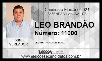 Candidato LEO BRANDÃO 2024 - FAZENDA VILANOVA - Eleições