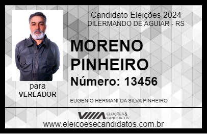 Candidato MORENO PINHEIRO 2024 - DILERMANDO DE AGUIAR - Eleições