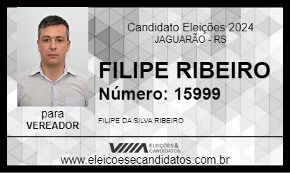 Candidato FILIPE RIBEIRO 2024 - JAGUARÃO - Eleições