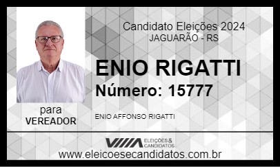 Candidato ENIO RIGATTI 2024 - JAGUARÃO - Eleições