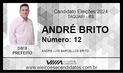 Candidato ANDRÉ BRITO 2024 - TAQUARI - Eleições