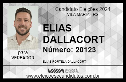 Candidato ELIAS DALLACORT 2024 - VILA MARIA - Eleições