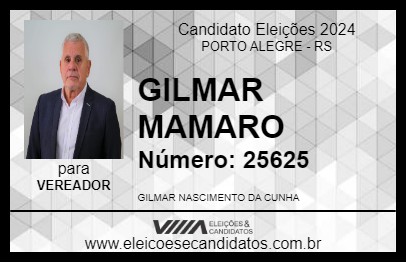 Candidato GILMAR MAMARO 2024 - PORTO ALEGRE - Eleições